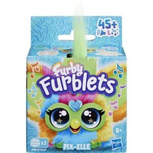Furby Furblets PIX-ELLE Electronic Mini Plush Toy Keychain Music Furbish Phases!